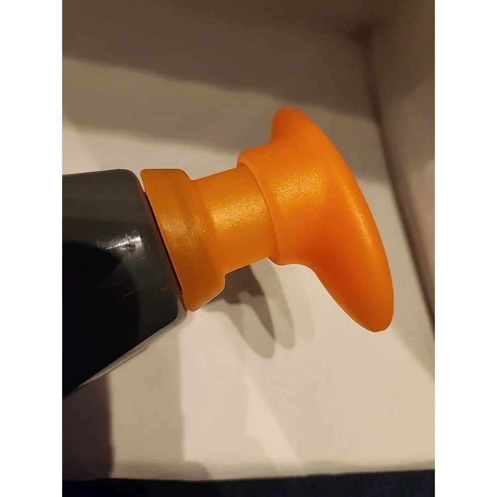 Casabella Clean Soap Dispenser With Sponge Holder Orange And Grey